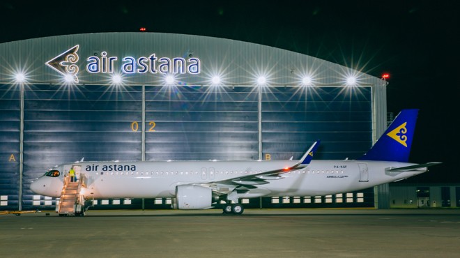 ALTINCI AIRBUS A321LR AIR ASTANA'YA ULAŞTI