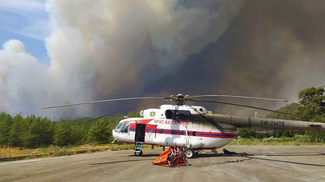 BELARUS TÜRKİYE'YE HELİKOPTER GÖNDERDİ