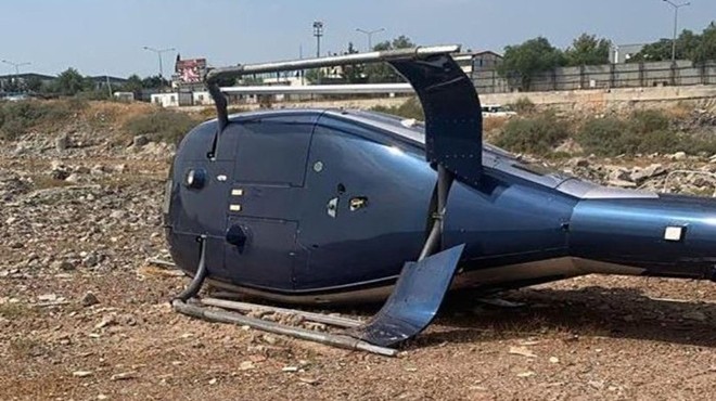 ÇİĞLİ’DE HELİKOPTER KAZA YAPTI