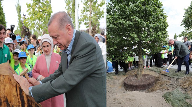 CUMHURBAŞKANI İLK FİDANI DİKTİ!