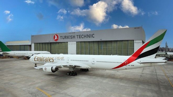 EMIRATES’İN 17 UÇAĞI THY TEKNİK’E EMANET