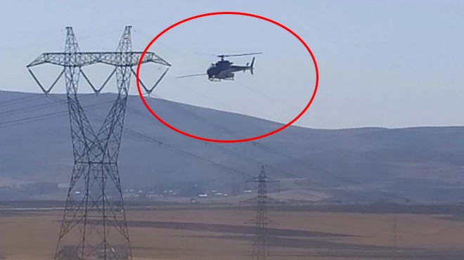 HELİKOPTER İHBARI ALARMA GEÇİRDİ