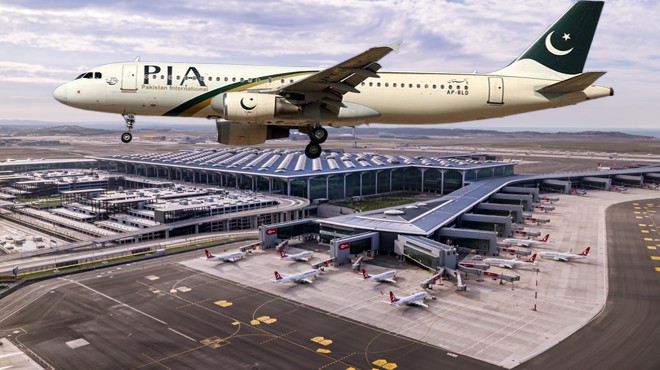 PIA İSTANBUL HAVALİMANI'NA UÇUYOR