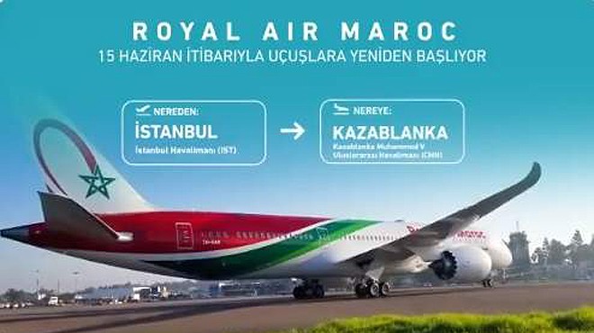 ROYAL AIR MAROC YENİDEN İSTANBUL HAVALİMANINDA