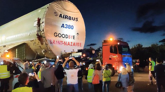 SON A380'İN GÖVDESİ BÖYLE TAŞINDI