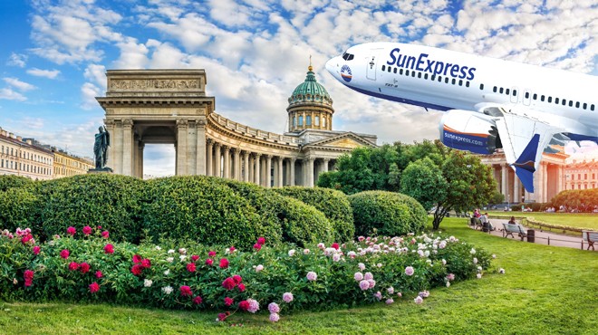 SUNEXPRESS İZMİR-ST.PETERSBURG SEFERLERİNE BAŞLIYOR