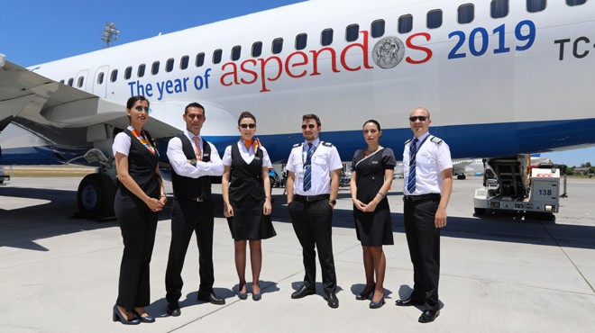 SUNEXPRESS UÇAĞI ASPENDOS TEMASINDA