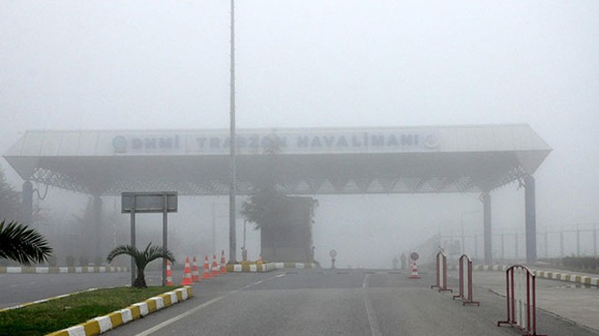 TRABZON DA HAVA YOLU ULAŞIMINA SİS ENGELİ