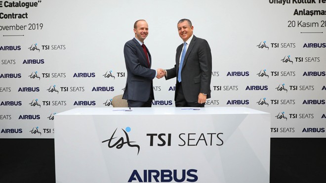 TSI SEATS AIRBUS'IN ONAYLI KOLTUK TEDARİKÇİSİ OLUYOR