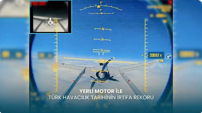 YERLİ MOTORLA EN YÜKSEK İRTİFAYA ÇIKTI