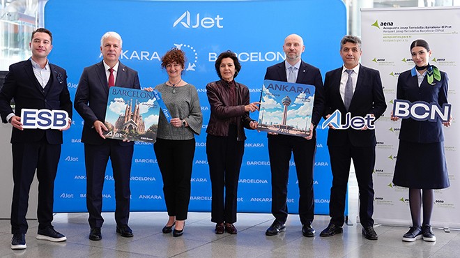 AJET ANKARA-BARCELONA UÇUŞLARINI BAŞLATTI