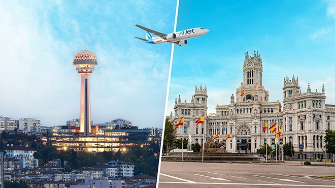 AJET ANKARA’YI İSPANYA’YA BAĞLIYOR