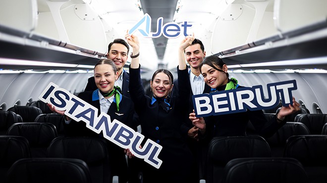 AJET’İN İSTANBUL-BEYRUT SEFERLERİ BAŞLADI