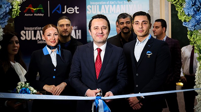AJET’İN İSTANBUL’DAN SÜLEYMANİYE’YE İLK SEFERİ
