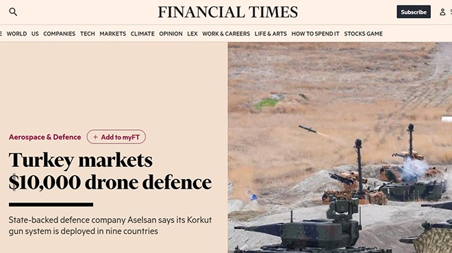 ASELSAN FINANCIAL TIMES’TA! KORKUT’A GENİŞ YER AYIRDI
