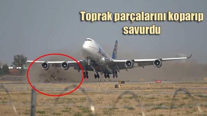 BOEING 747 ÇİMLERİ BİÇTİ