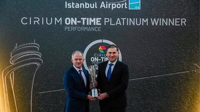 CIRIUM’DAN IGA İSTANBUL HAVALİMANI’NA  PLATİN ÖDÜL