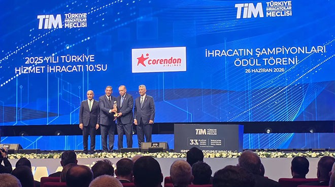 CORENDON İHRACAT ŞAMPİYONLARI ARASINDA