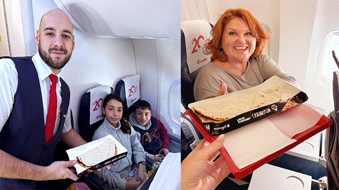 CORENDON UÇUŞLARINDA MANGAL LAHMACUNA YOĞUN İLGİ