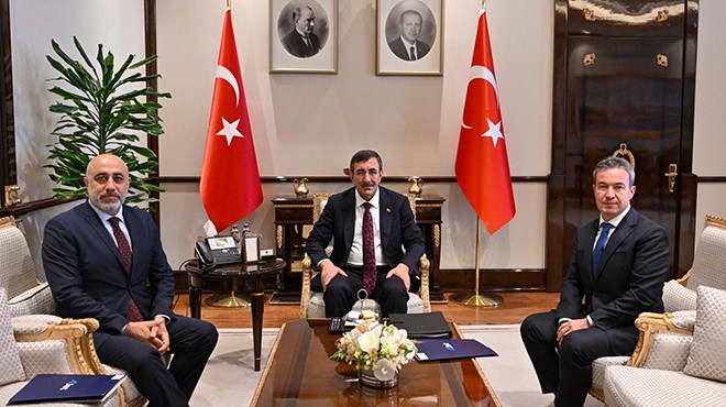 CUMHURBAŞKANI YARDIMCISI YILMAZ, SARP’I KABUL ETTİ