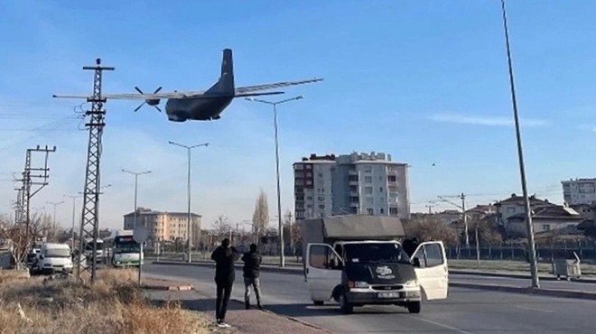 KAYSERİ’DE C-160 ACİL İNİŞ YAPTI