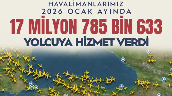 OCAK’TA 18 MİLYONA YAKIN YOLCUYA HİZMET