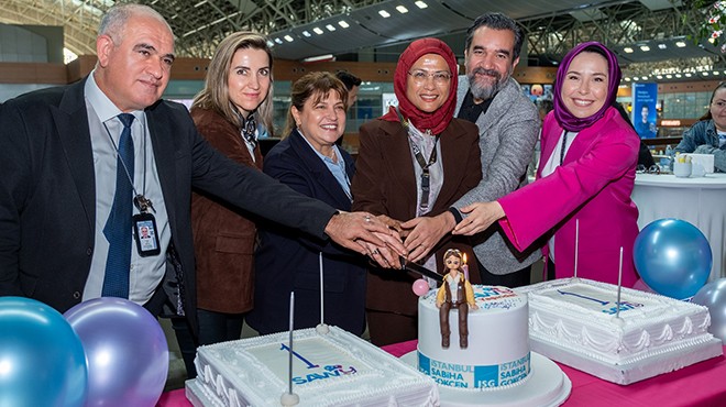 SABİHA GÖKÇEN HAVALİMANI’NDA KUTLAMA