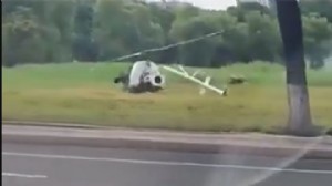 HELİKOPTER KAZA YAPINCA…