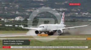 HIRVAT UÇAĞI PİSTTEN BÖYLE ÇIKTI