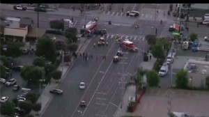 LOS ANGELES'TA HABER HELİKOPTERİ DÜŞTÜ