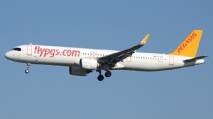 PEGASUS UÇAĞI TERS YÖNDEN KALKMAYA ÇALIŞTI