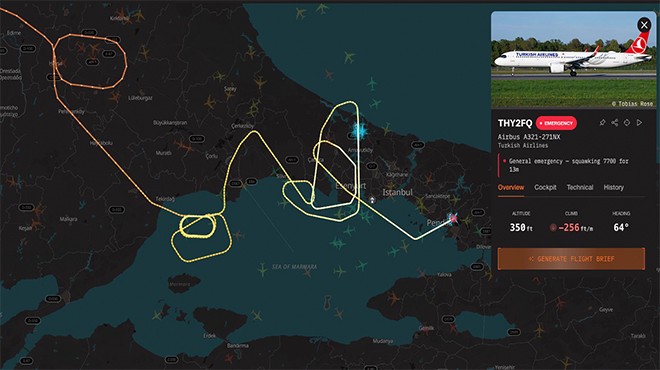 THY UÇAĞI YAKIT KRİTİĞİNE GİRİNCE İSG’YE İNDİ